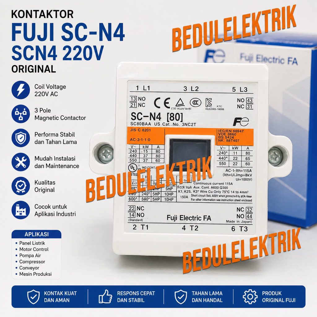 KONTAKTOR  FUJI SC-N4 SCN4 220V ORIGINAL