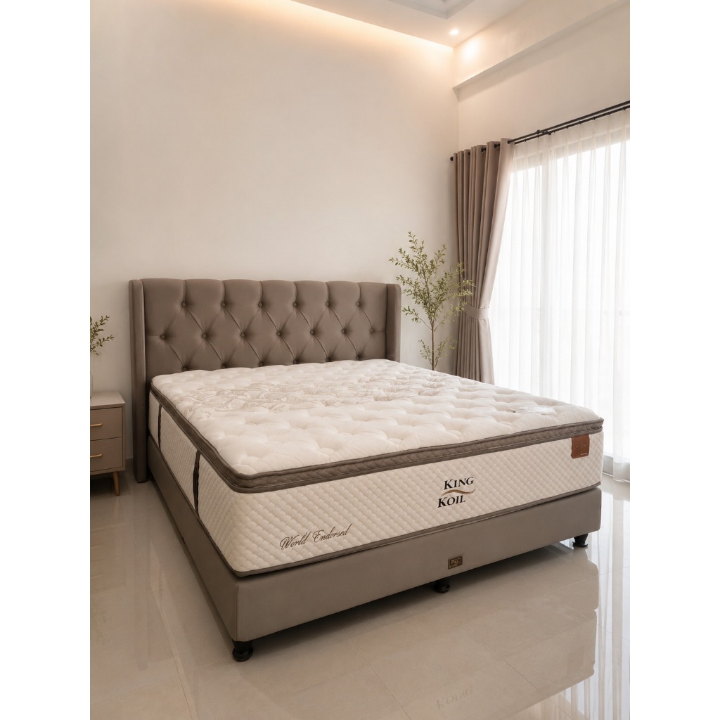 full set kasur springbed king koil world endorsed