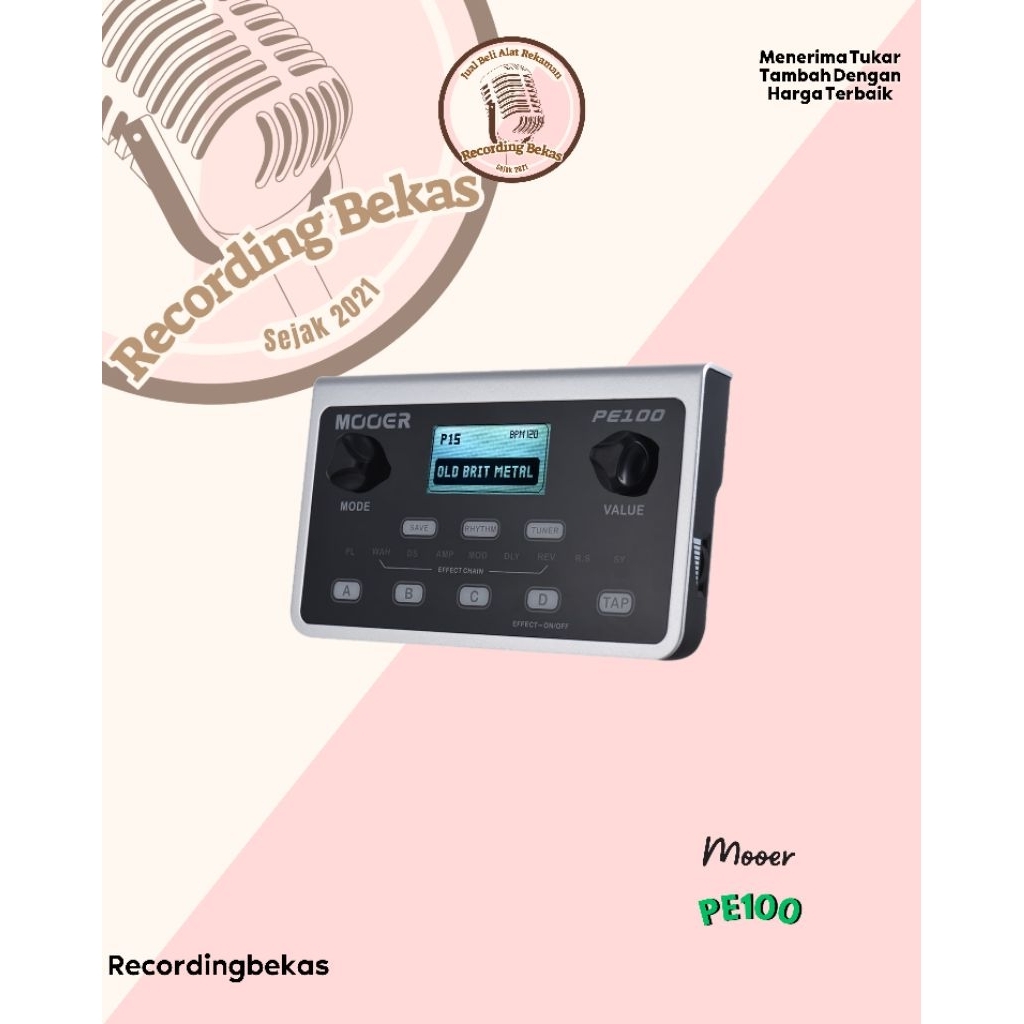 Multi Effect Pedal Mooer PE100