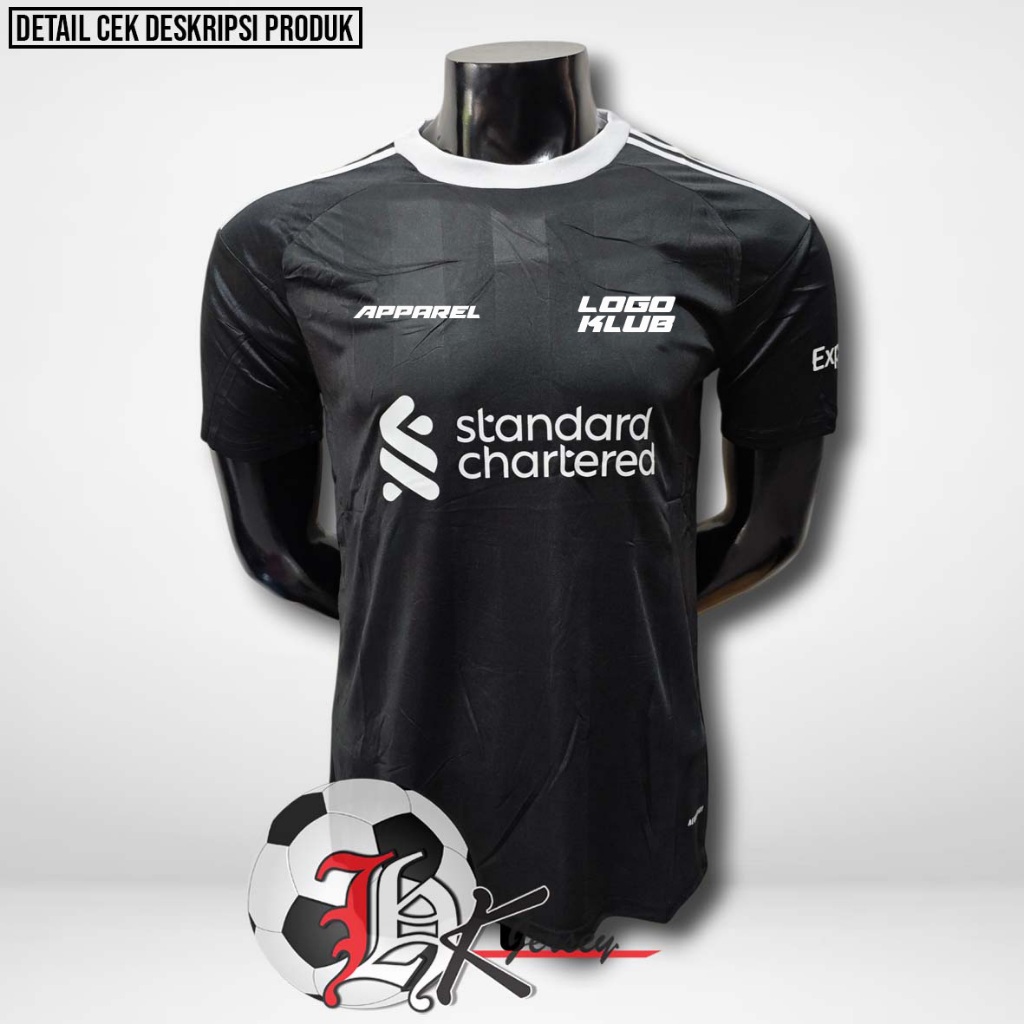 JERSEY BOLA LIVERPOOL GK HITAM FANS VERSION 2025/2026
