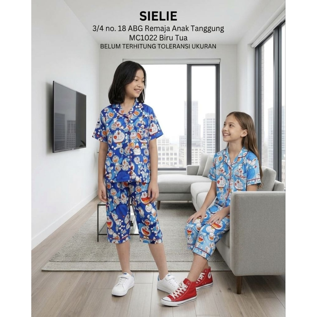baju tidur SIELIE  3/4 no.18 katun Jepang ABG / remaja MC1022