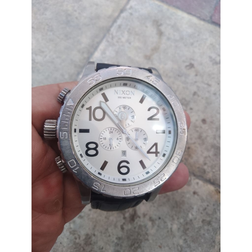 Nixon the 51-30 Chrono leather Gray/Black