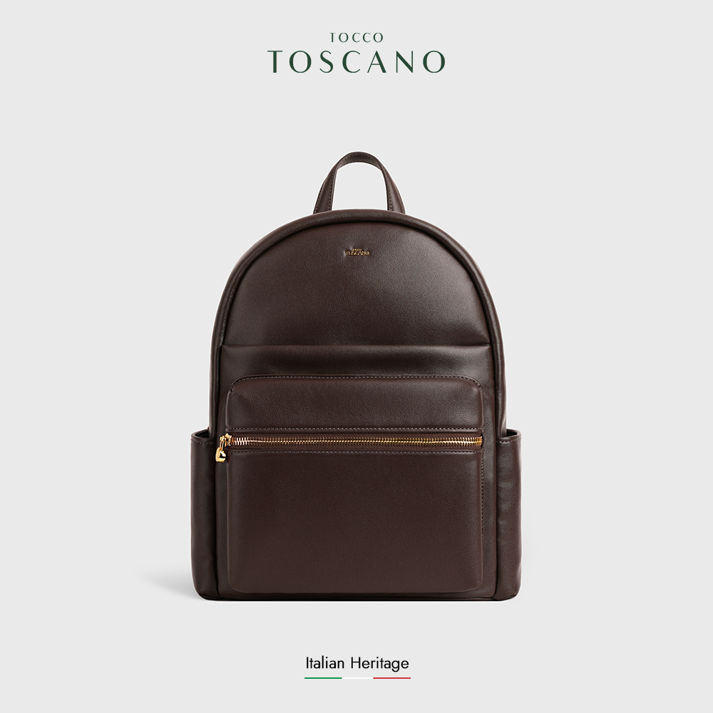 Tocco Toscano Bianca Backpack - Tas Ransel (Dark Plum)