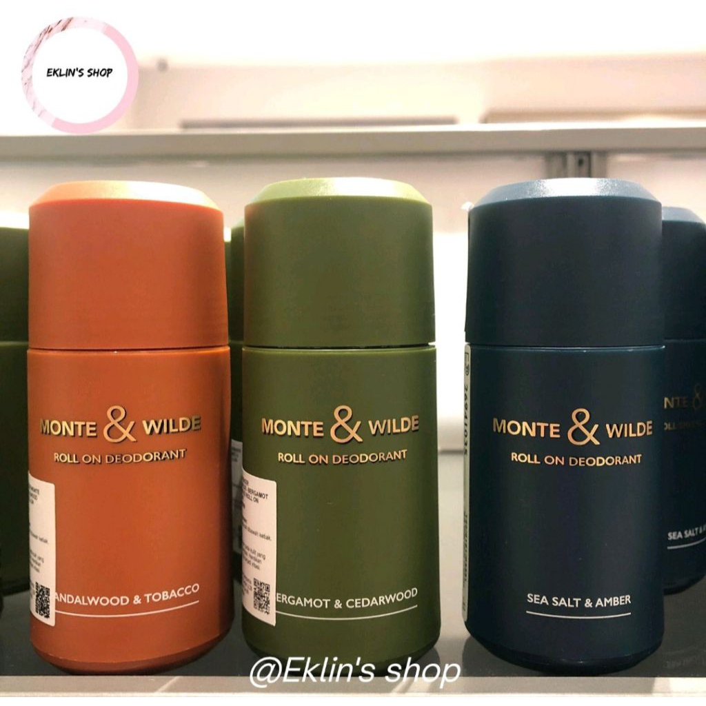 M&S | marks and spencer Monte & Wilde Roll On Deodorant 50ml - Parfum Ketiak untuk Pria