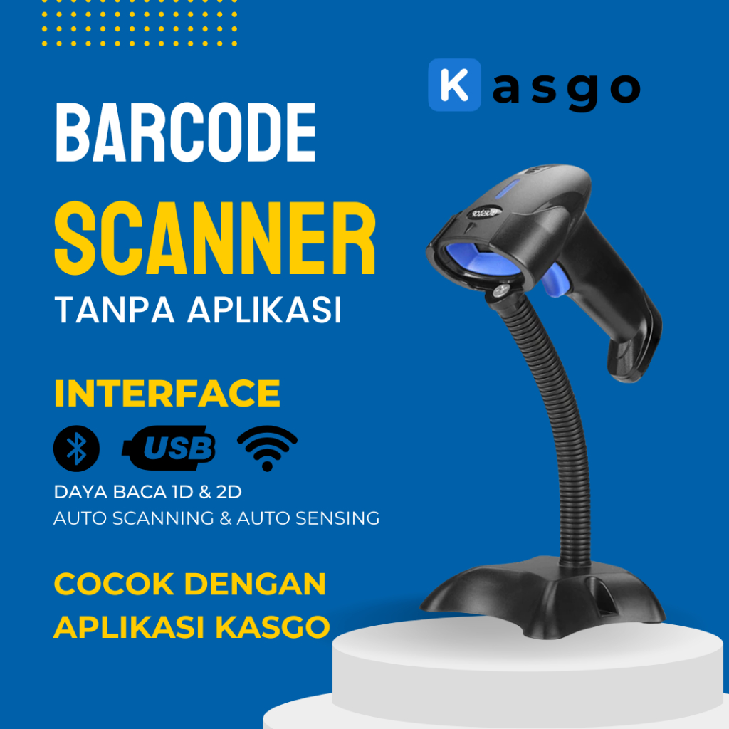 Barcode Scanner Scanner 1D/2D Bluetooth Wireless