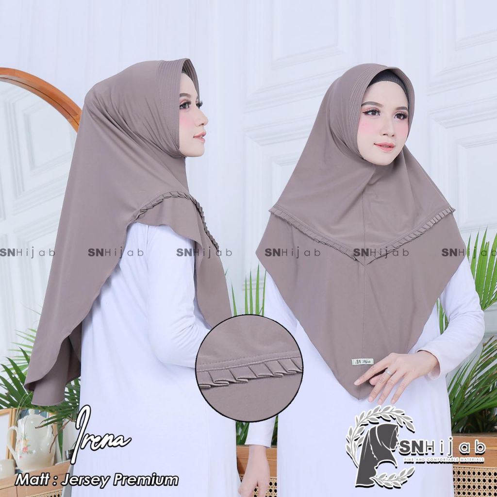 SN IRENA//HIJAB INSTAN DEWASA SN IRENA//JERSEY