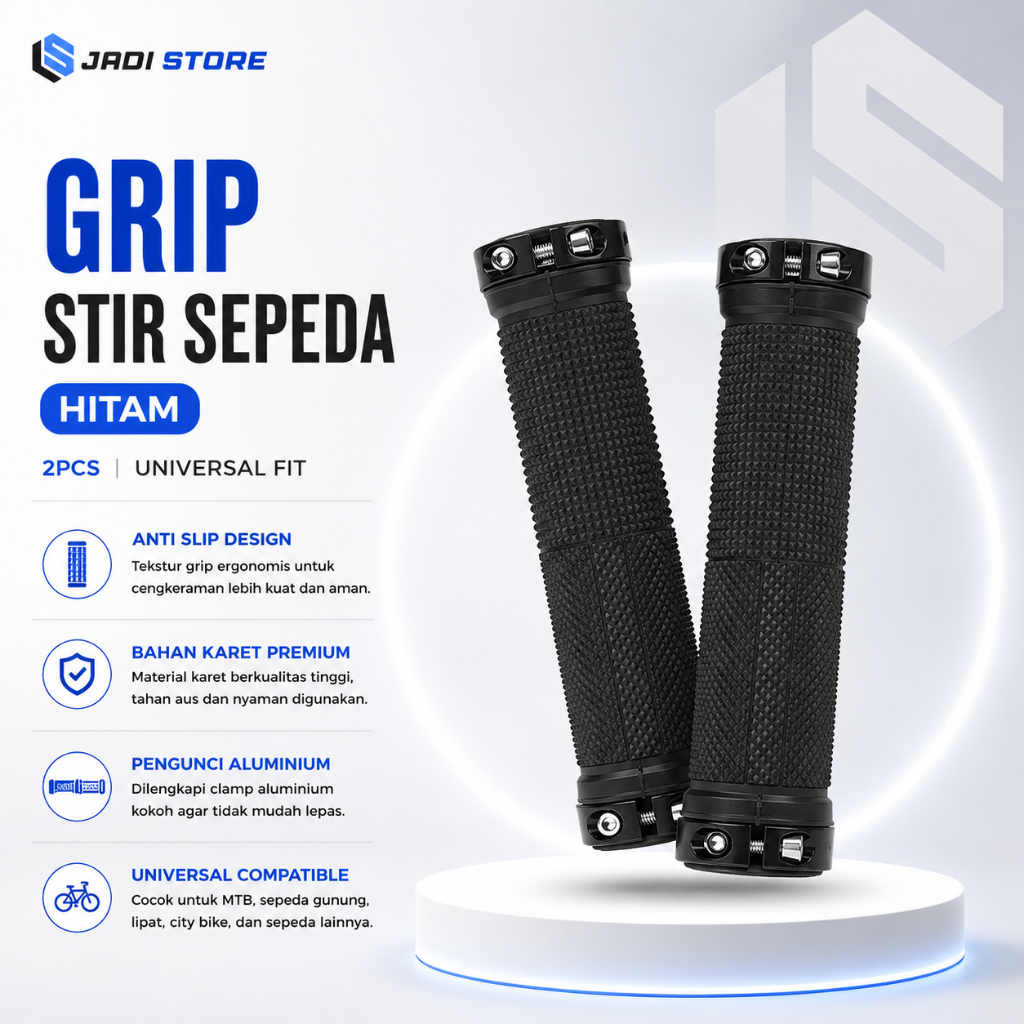 2PCS Grip Stir Sepeda MTB Gunung Polygon Grip Gagang Stang Universal Bicycle Handlebar Anti Slip