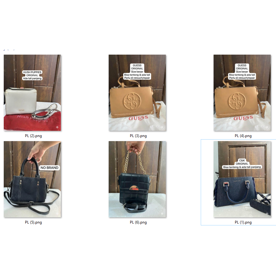 PRELOVED TAS HUSH PUPPIES, GUESS, CHARLES & KEITH, LOCAL BRAND