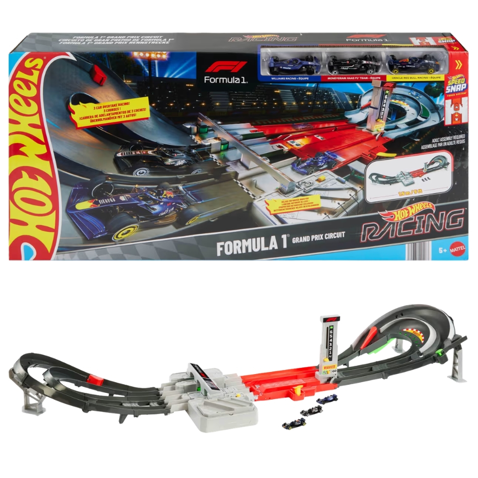 Hot Wheels Racing Formula 1 GrandPrix Circuit Track Set JDY16