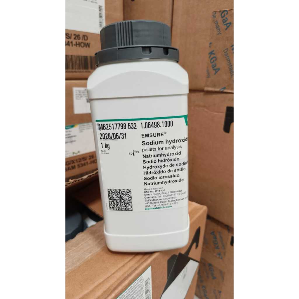 MERCK 106498. 1 KG. NaOH SODIUM HYDROXIDE