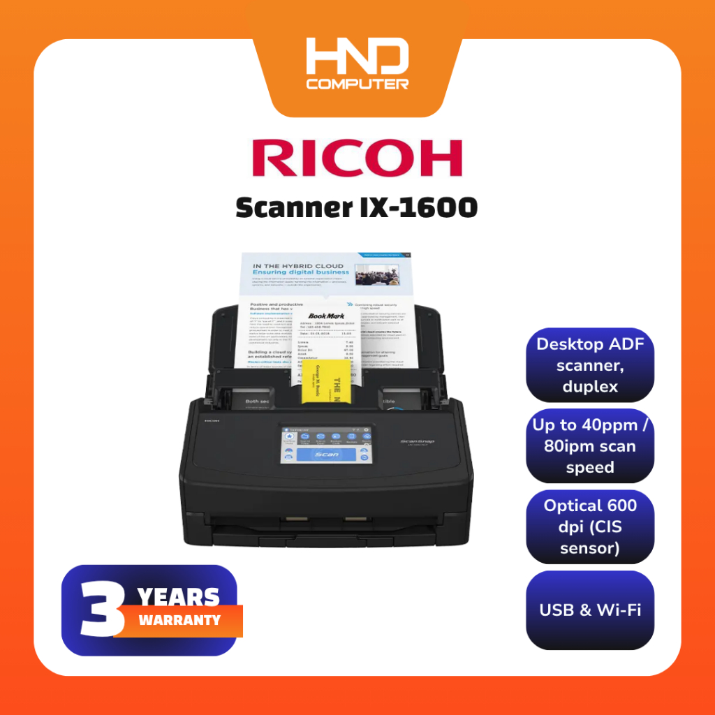 Scanner Fujitsu IX-1600