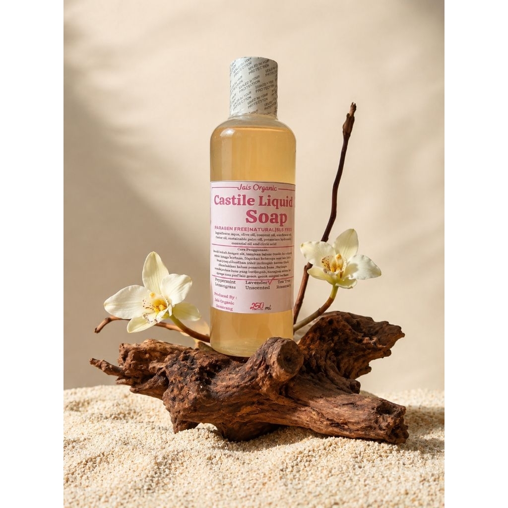 LIQUID CASTILE SOAP / SABUN MANDI CAIR ALAMI / NATURAL BODY WASH