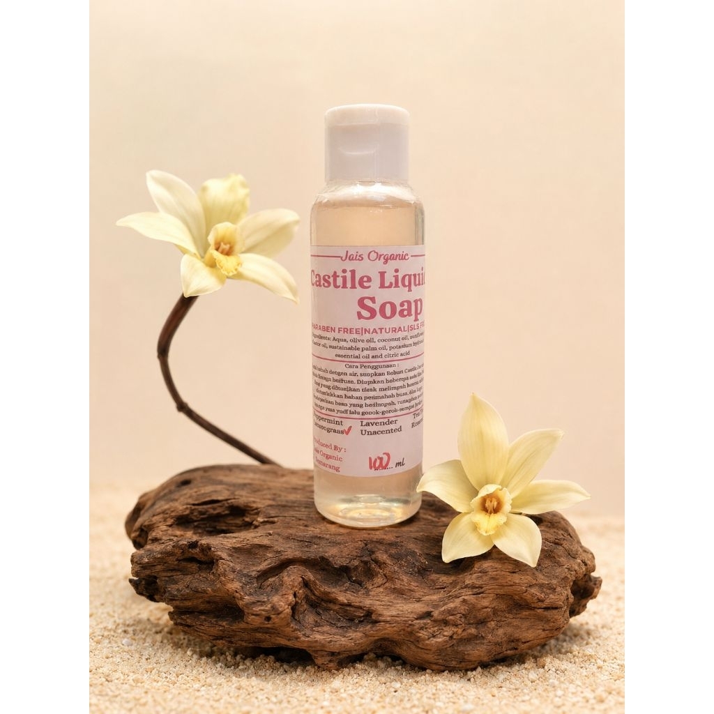 LIQUID CASTILE SOAP / SABUN CAIR ALAMI / NATURAL BODY WASH