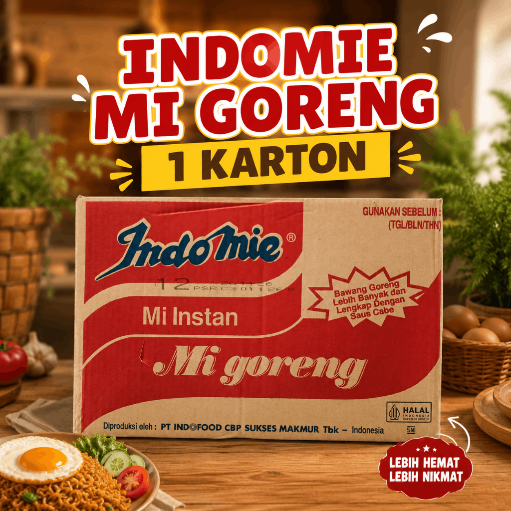 Indomie Mi Goreng / Indomie Goreng 1 dus / Indomie Goreng 1 Karton