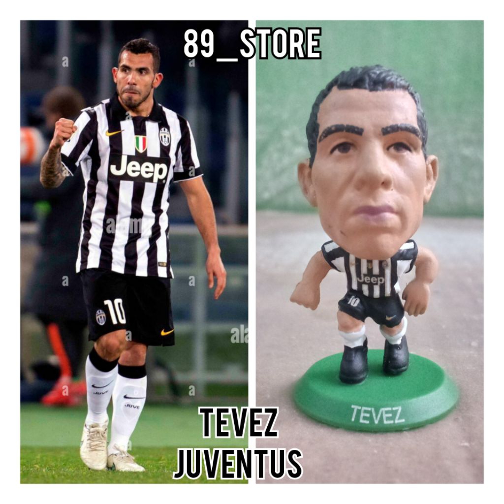 Figure Soccer Soccerstarz Repaint Tevez Juventus