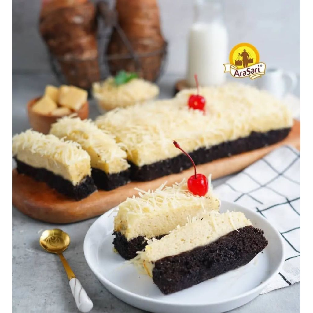 Kue Lapis Talas Bogor Arasari | Rasa Susu Premium | Oleh-Oleh Khas Bogor Enak & Lembut