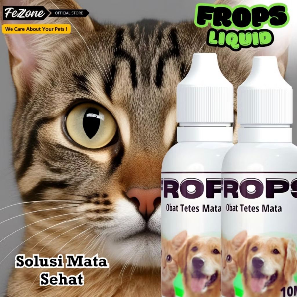Obat tetes mata anjing kucing FROPS mata belekan dan iritasi