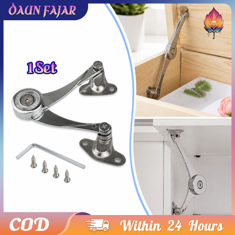 Stay Anywhere Cabinet Door Support 204mm Engsel Salon Sikutan Nickel Plated 102mm