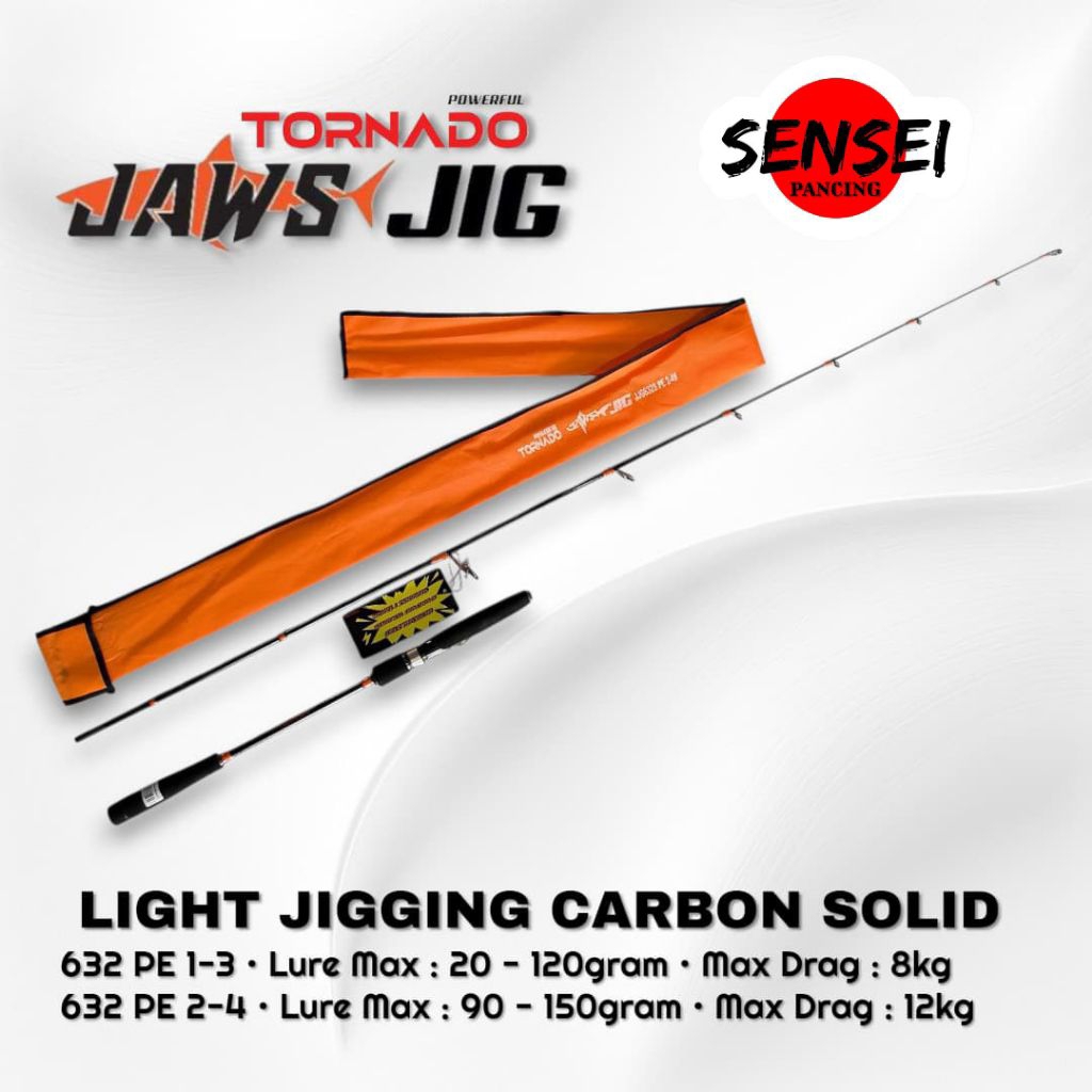 JORAN PANCING JIGGING TORNADO JAWS JIG CARBON SOLID