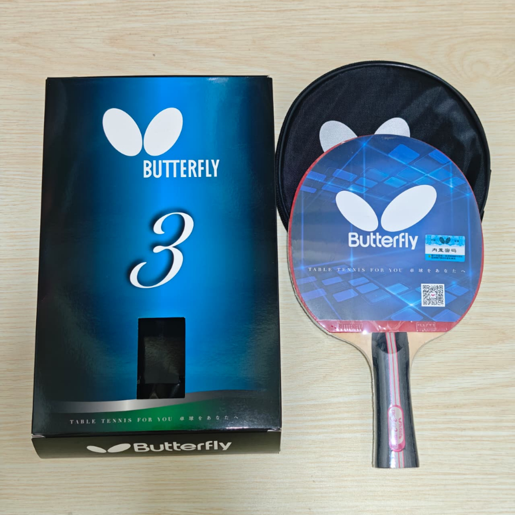ORIGINAL Bet Pingpong Bat Tenis Meja Bat Pingpong Butterfly TBC 302 - Bet tenis meja Butterfly TBC 3