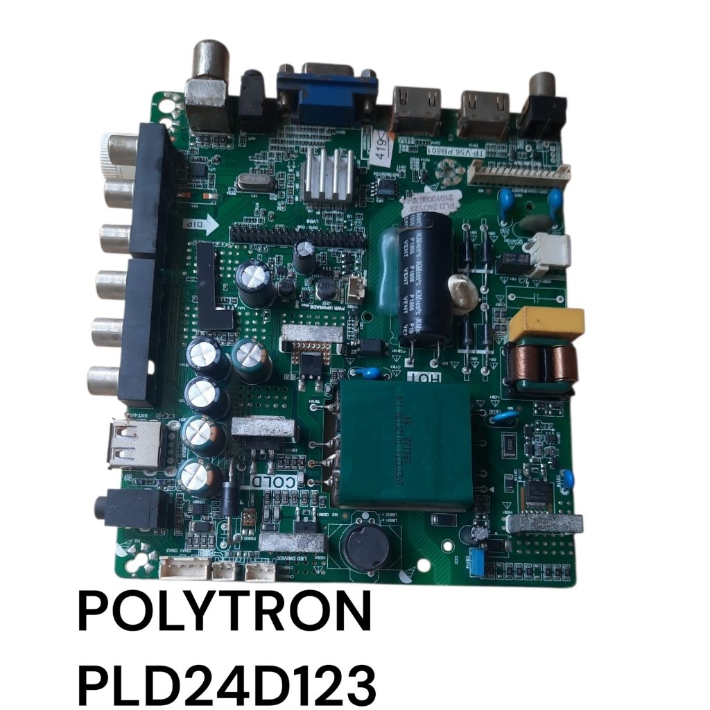 MB TV LED POLYTRON PLD 24D123 MAINBOARD MESIN TV LED POLYTRON