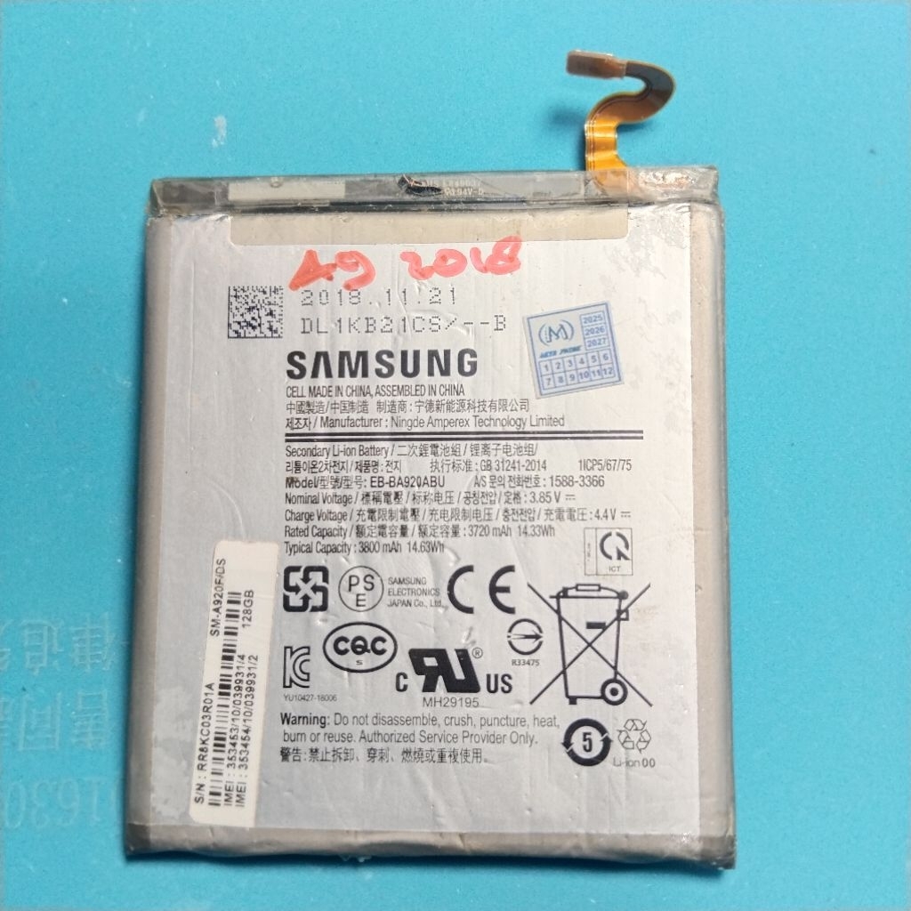 BATERAI ORI COPOTAN EB-BA920ABU SMS A9 2018 TESTED BERGARANSI
