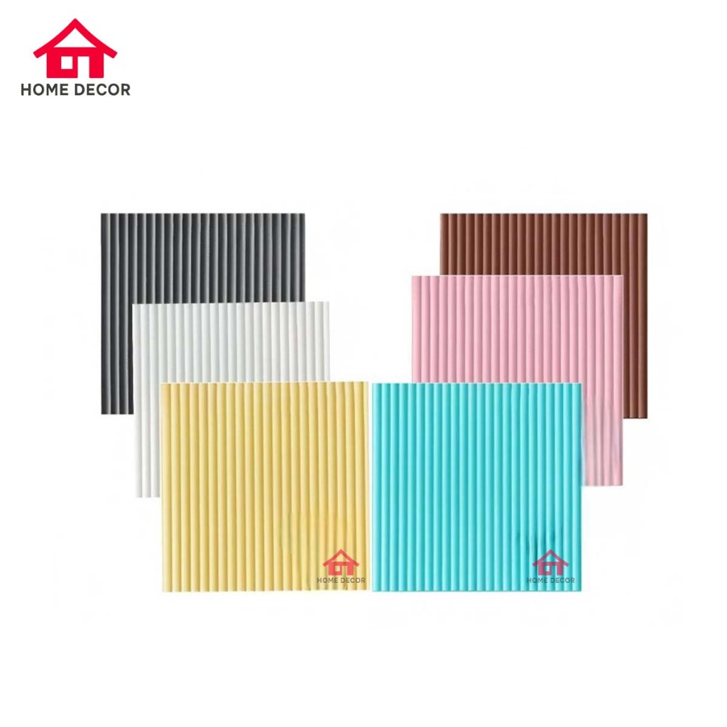 Home decor - Wallpaper Dinding Foam 3D Motif Kayu Silinder / Stiker Dinding Plafon Dekorasi Kamar 70