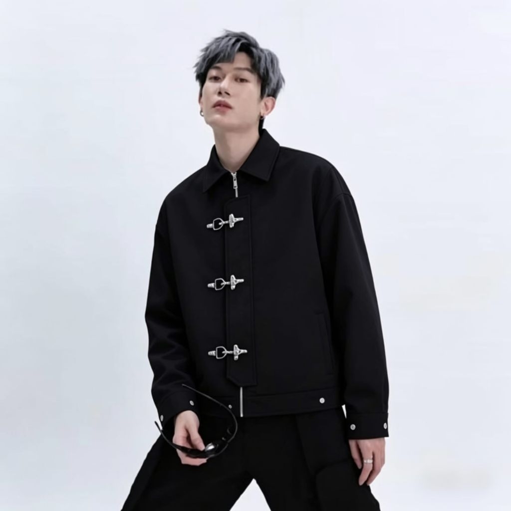Hokiishopid ~Fireman Claps black Jacket
