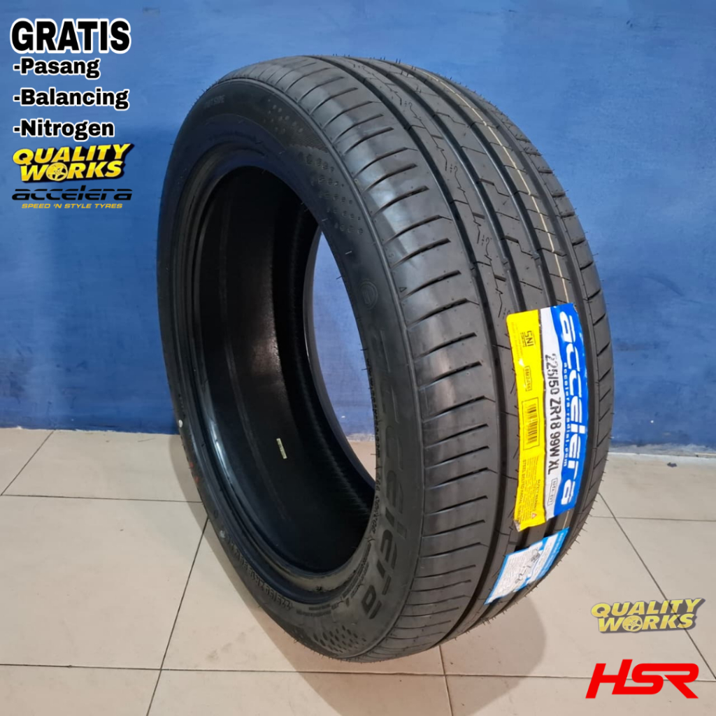BAN MOBIL 225 50 R18 ACCELERA IOTA EVT BAN RING 18 UKURAN 225/50 R18 TUBLES