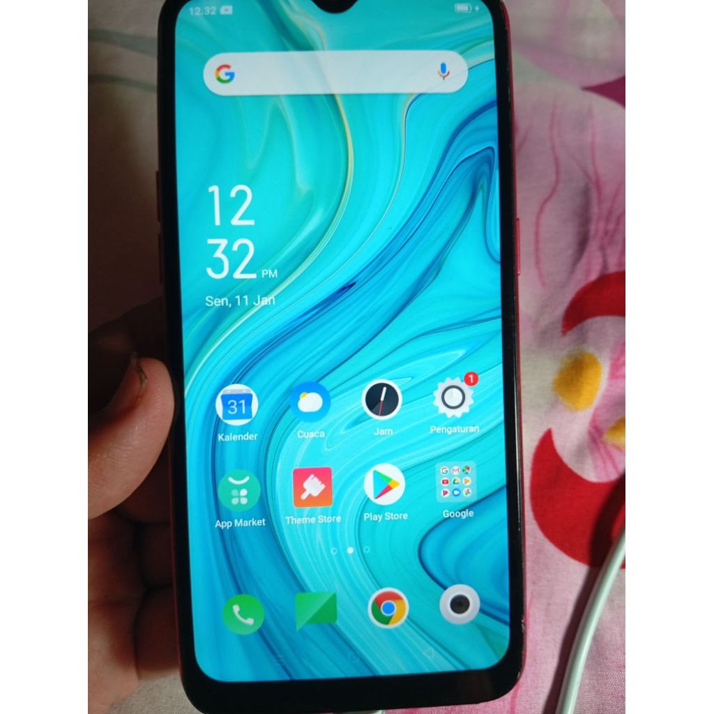 Di jual Murah HP Oppo A1K RAM 2/32 Barang Bagus Kondisi normal ,Batrai Awet siap pakai