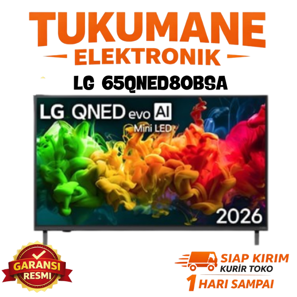 LG MINI LED 65QNED80BSA QNED EVO 65 INCH SMART TV NEW 2026