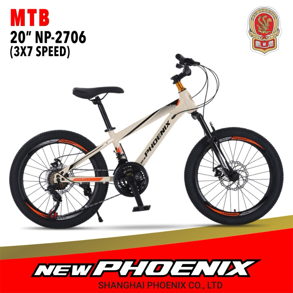 Sepeda Gunung Anak 20 Inch MTB New Phoenix 2706 (Rem Cakram)