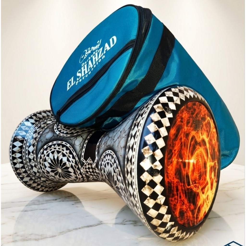Darbuka  Remo Asli  / Calti / dumbuk Allumunium 83/4 inci. Fullset gratis ongkir