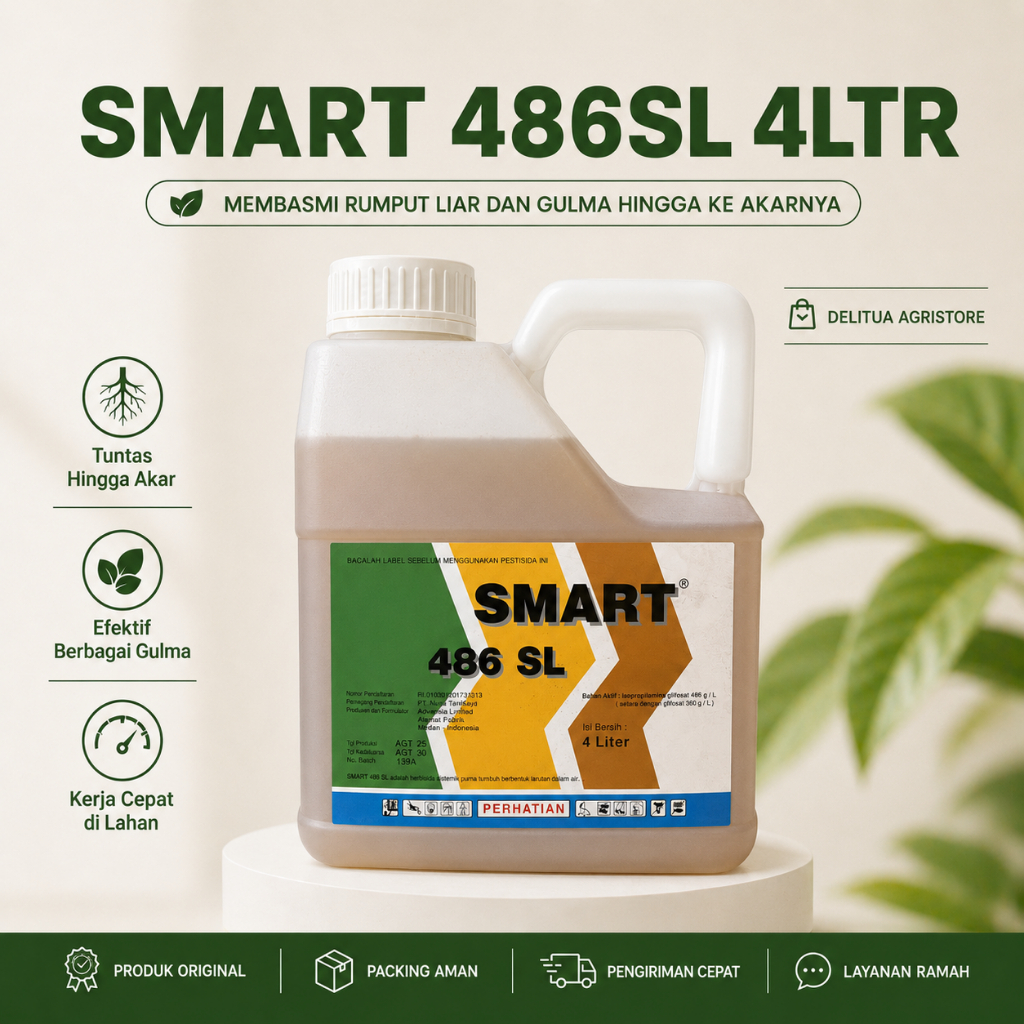 HERBISIDA SMART 486 SL 4 LTR