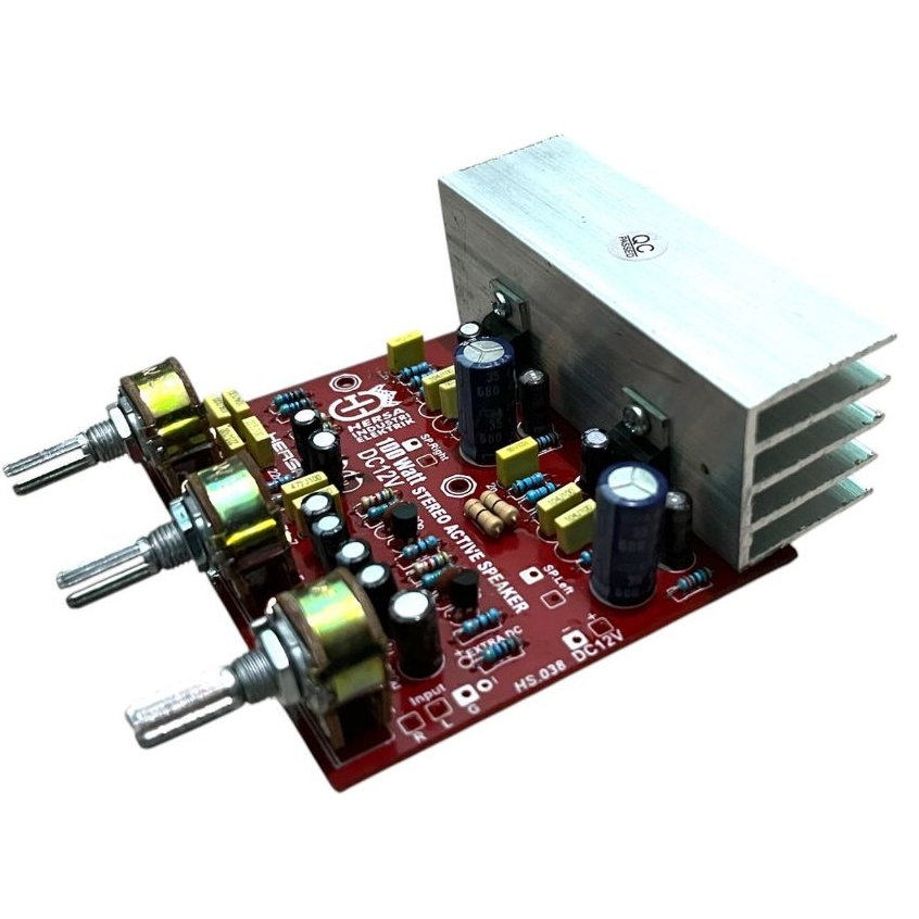 Power TDA 2003 + 3 potensio stereo dc 12v 100 watt ups