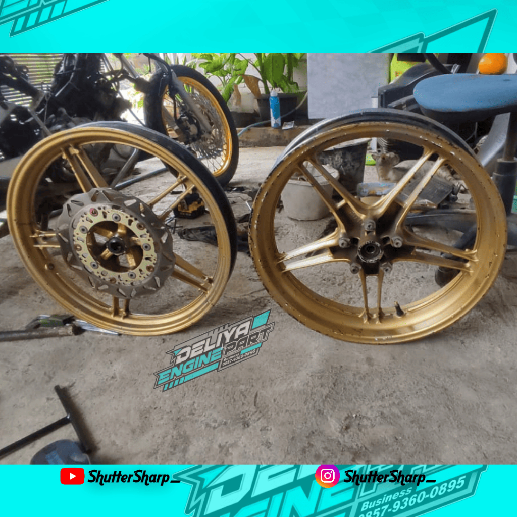 Velg Vixion Ring 17 Bekas Layak Pakai + Bonus Cakram Depan | Cocok untuk bahan Repaint // Ring depan