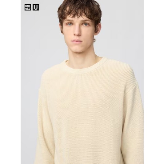 SALE Men Sweater Crew Neck Kerah Bulat Pria Wanita Unisex Outer Winter JASTIP UNIQLO U
