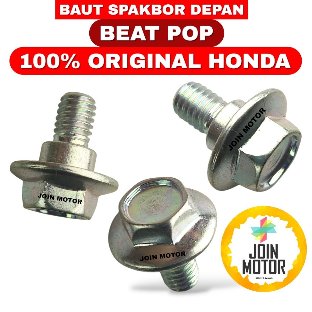 Baut Spakbor Depan BEAT POP ORIGINAL HONDA ASLI ORI AHM