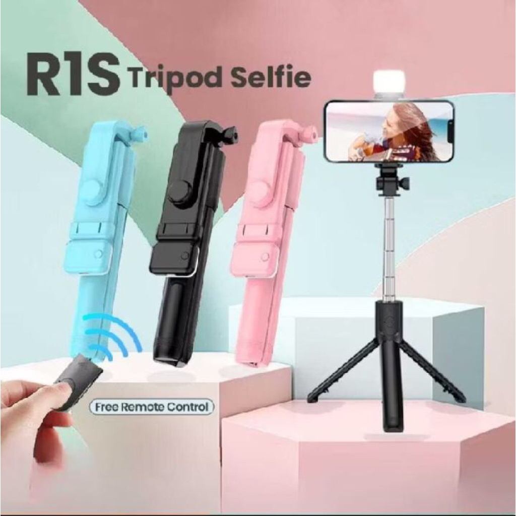 Tripod Wireless Selfie - Tongsis Remot Bluetooth