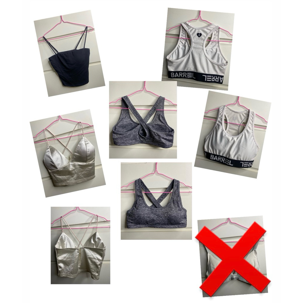 Preloved 4 Top Tali Baju Crop