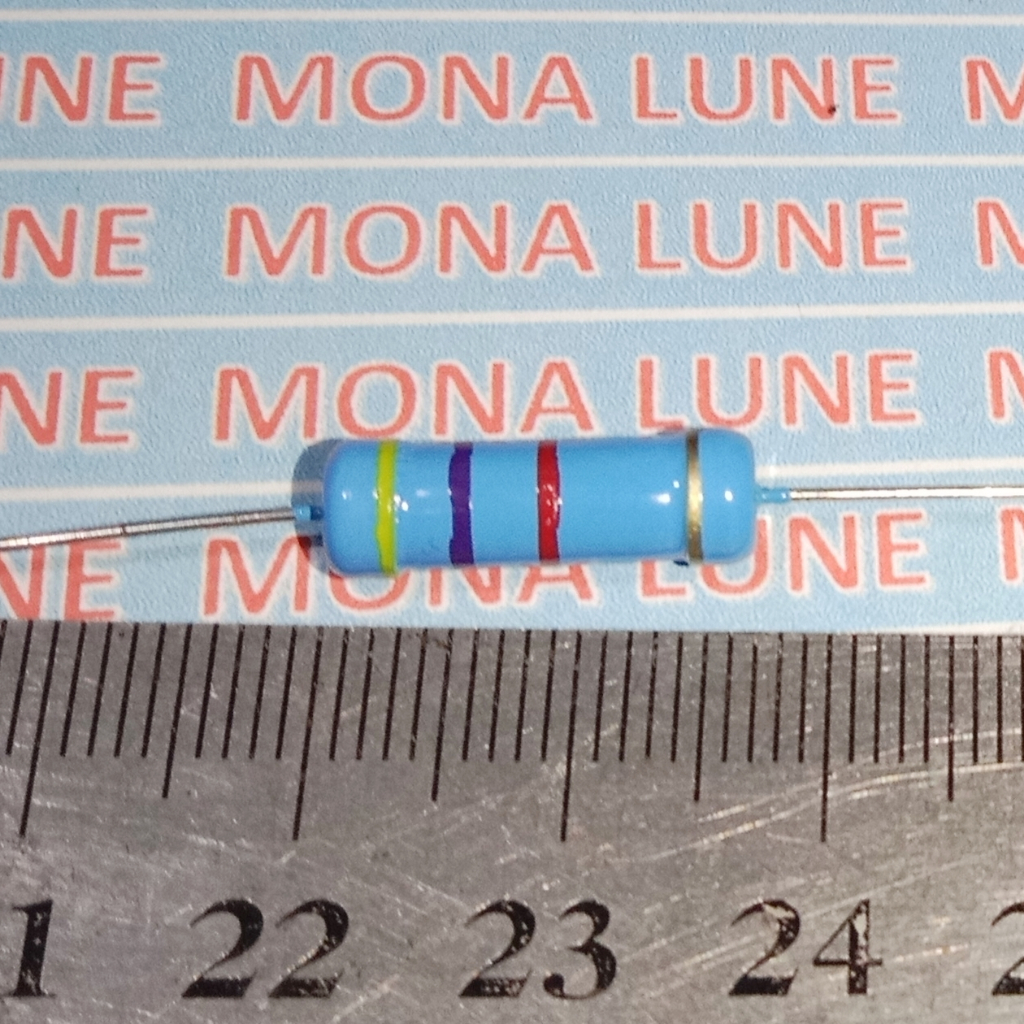 BIRU 4K7 3W 5% resistor 4.7 k 3 watt  4,7 kilo ohm 3 w 3watt 5 persen 4,7 k 3w 4k7 4700 OHM,