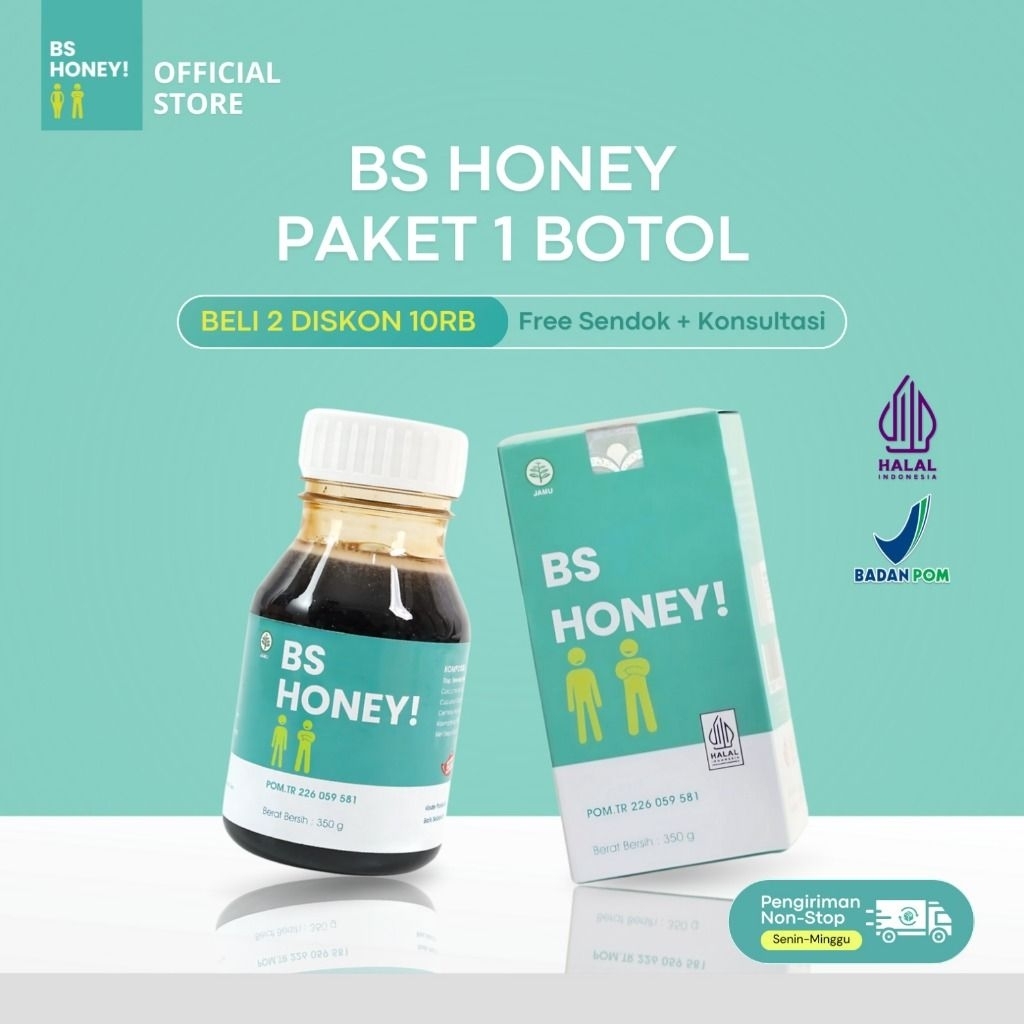 Madu BYE SKINNY Penggemuk Badan Asli 350g - Meningkatkan Nafsu Makan, Memperbaiki Metabolisme, Memba