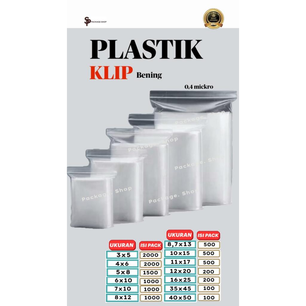plastik bening/plastik packing/ziplock/plastik buat packing makanan/plastik klip/plastik klip bening