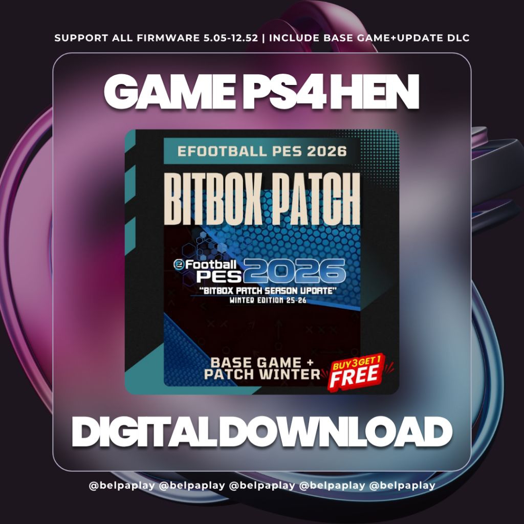 EFOOTBALL PES Bitbox Winter Patch 2026 – Game PS4 HEN Digital (Format PKG) | Full Version