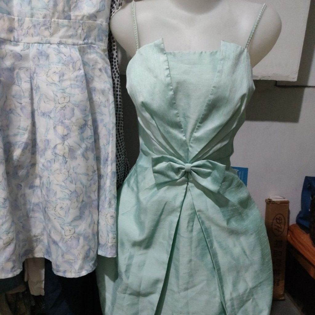 Dress biru tosca