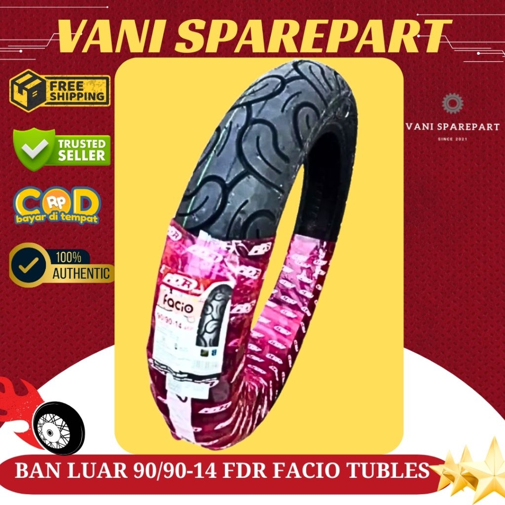 BAN LUAR 90/90-14 FDR FACIO TUBLESS