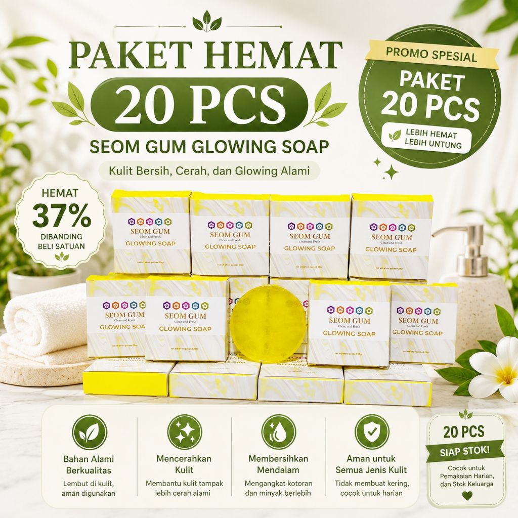 SABUN SEOM GUM SABUN BADAN SABUN MUKA GLOWING SOAP ORIGINAL BPOM