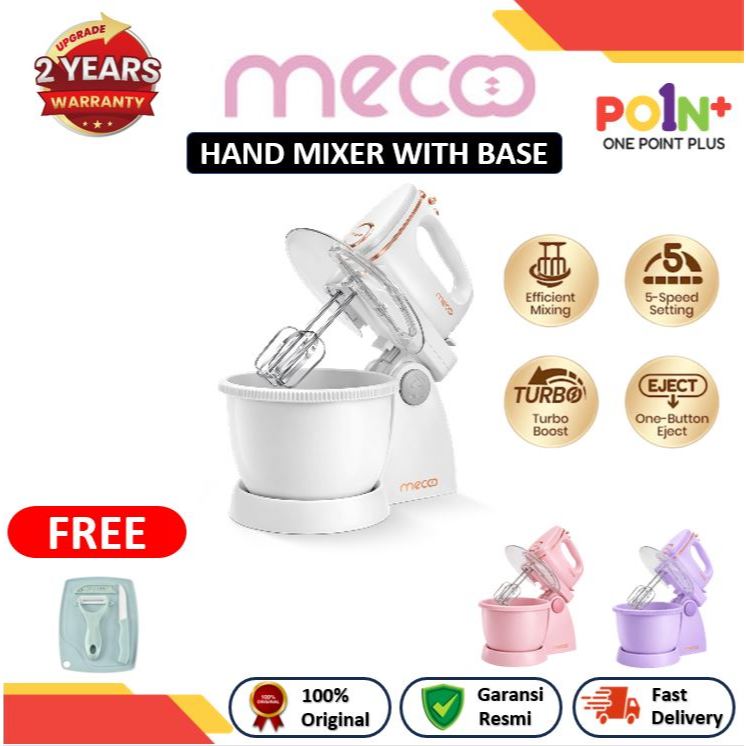 Mecoo Hand Mixer Dengan Stand Mecco