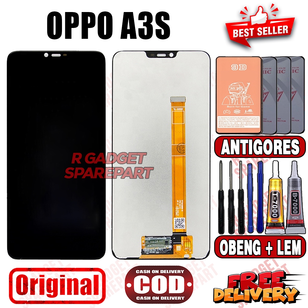 LCD TOUCHSCREEN OPPO A3S ORIGINAL OEM LCD FULLSET