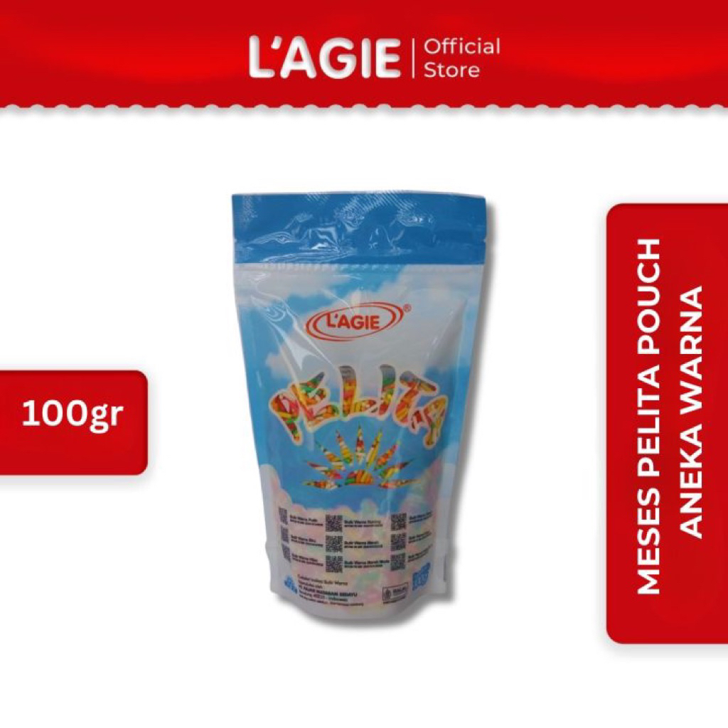 Lagie pelita meses warna warni 100g - meses warna kuning - meses pelangi - meses pelita